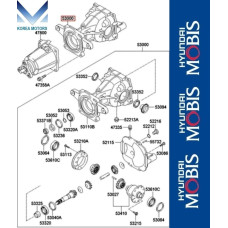 50-501 zadniy differential kia sorento 2009-12